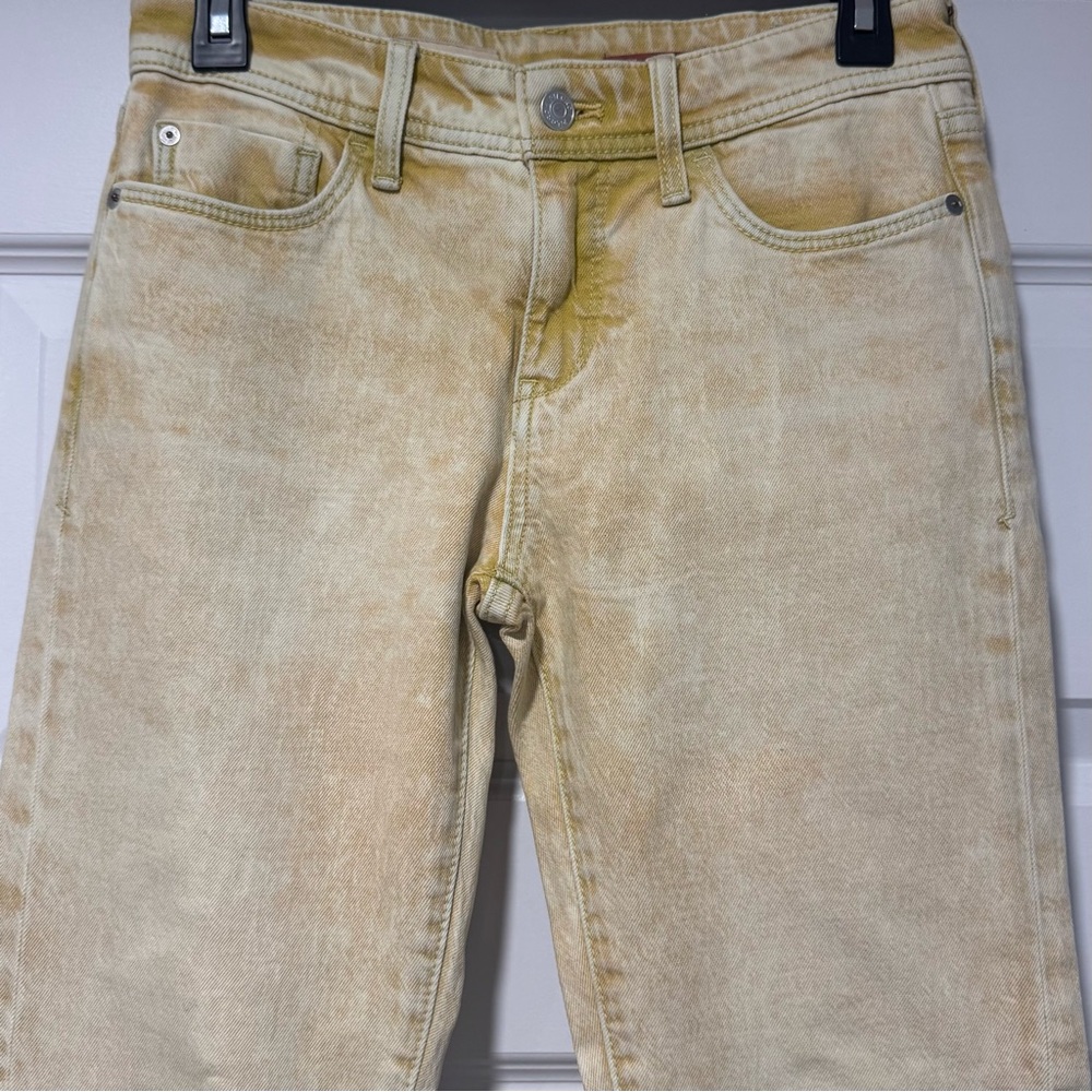 Pilcro Women's Straight Leg Jeans in Butter Yellow 04-0140 - Picture 3 of 9